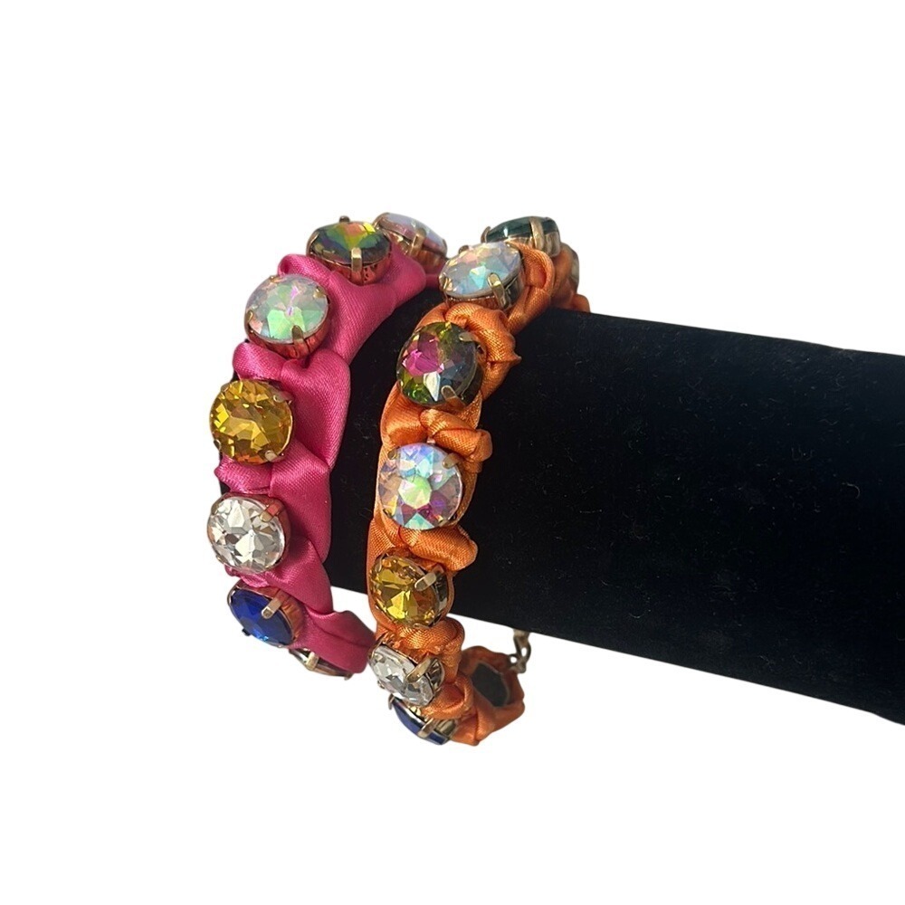 Zara Pink and Orange Beaded Bracelets